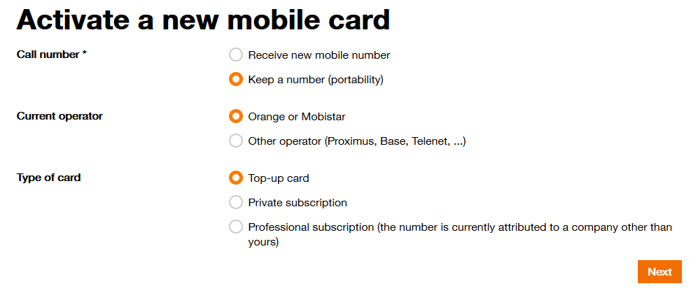 to add a new number Customer Zone